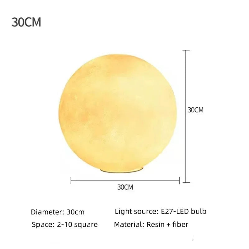 Moon Globe Floor Lamp with Adjustable Brightness