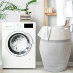Woven Laundry Basket with Open Top Design