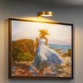 Transform every picture into a work of art – Gallery lighting without drilling & without cables Gold