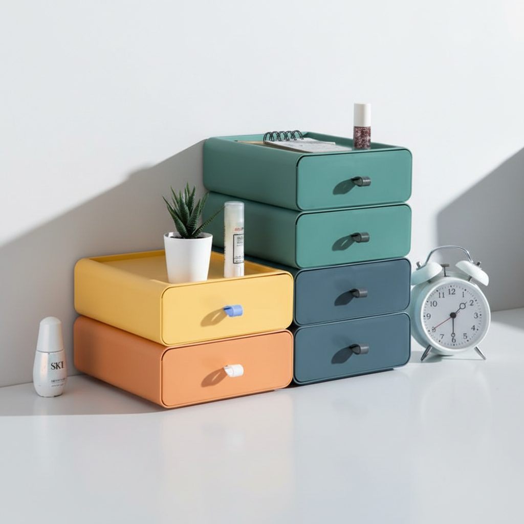 Stackable Drawer Organizer with Handle