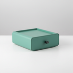 Stackable Drawer Organizer with Handle Green
