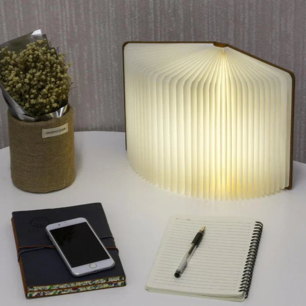 LED Book Lamp – Foldable & Rechargeable Reading Light
