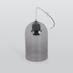 Modern Glass Pendant Light with Copper Finish