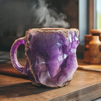 Gemstone-Inspired Coffee Mugs with Natural Crystal Patterns