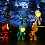 Robot Table Lamp with LED Color Changing Light