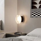 Round LED Wall Light with Glass Shade