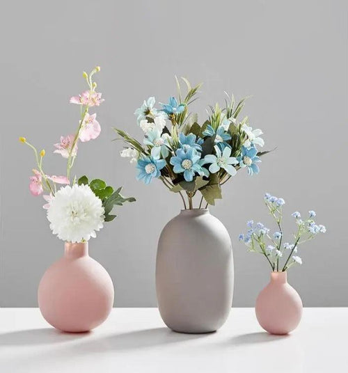 Ceramic Vase Set – Modern Nordic Style in 3 Sizes Set of 3