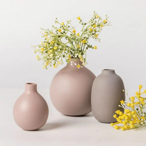 Ceramic Vase Set – Modern Nordic Style in 3 Sizes