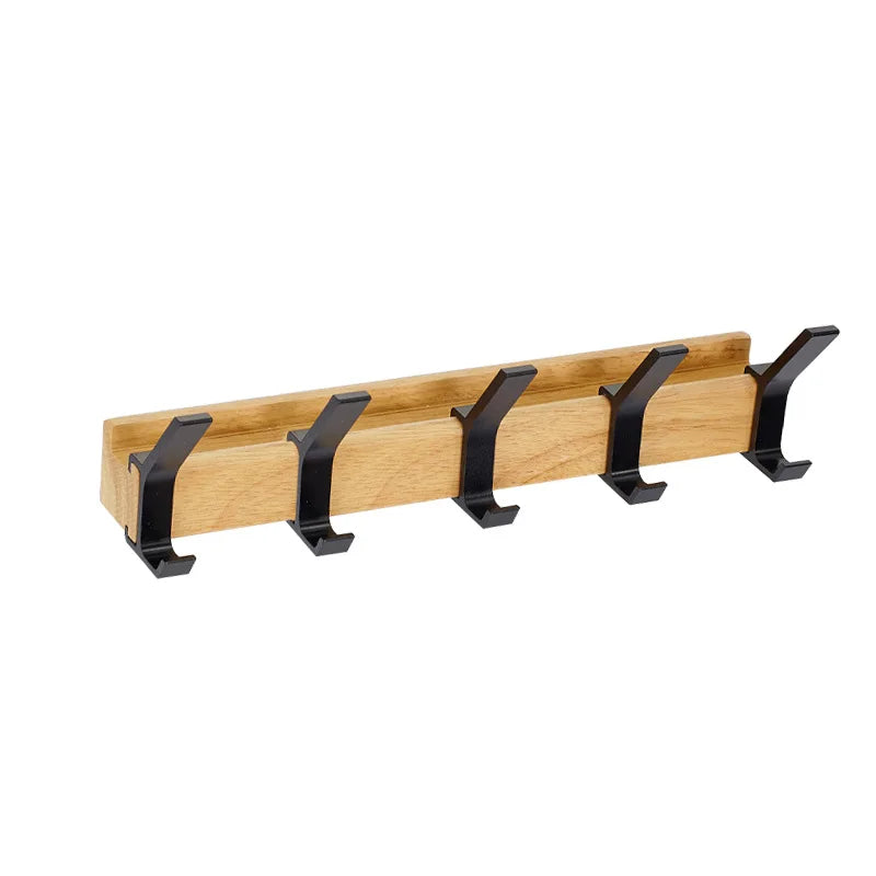 Wall Coat Rack with Adjustable Hooks – Scandinavian Style