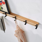 Wall Coat Rack with Adjustable Hooks – Scandinavian Style