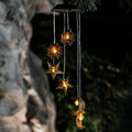 Solar Hanging Light with Celestial Design Warm Light