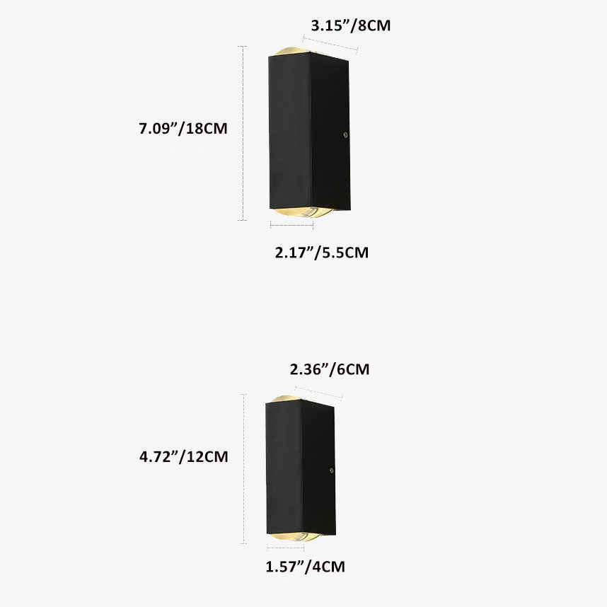 Modern LED Outdoor Wall Light - Weatherproof Aluminum