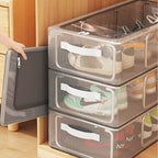 Clear Shoe Storage Box with Zipper Opening