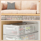 Clear Shoe Storage Box with Zipper Opening