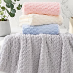 Soft Fleece Towel Set with Hanging Loop