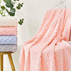 Soft Fleece Towel Set with Hanging Loop