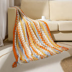 Bohemian Throw Blanket with Tassels