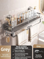 Suction Cup Bathroom Shelf – No Drill Wall Mounting in 3 Sizes 50 cm