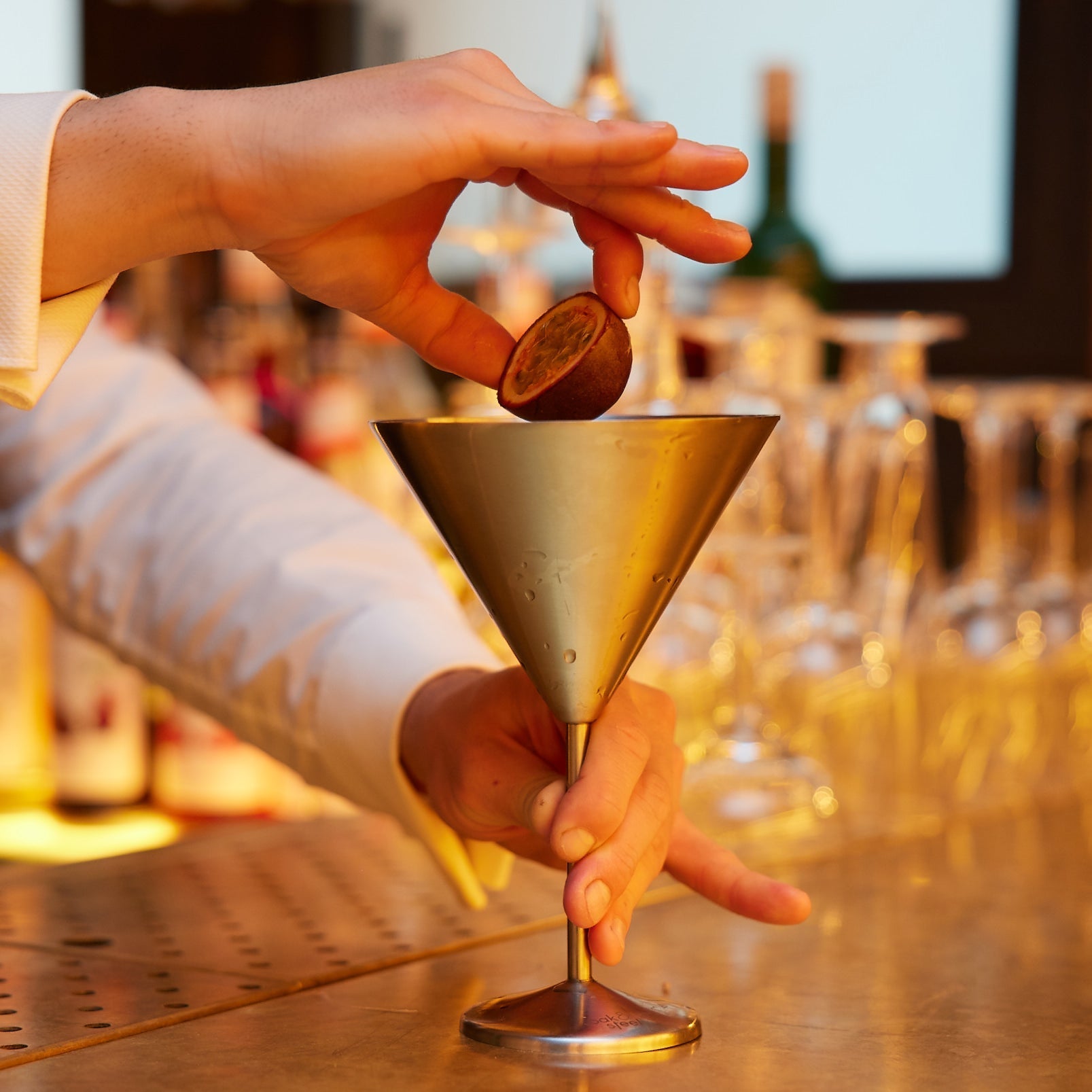 Stainless Steel Martini Glasses Set of 4 - Unbreakable