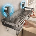 Suction Cup Bathroom Shelf – No Drill Wall Mounting in 3 Sizes 30 cm