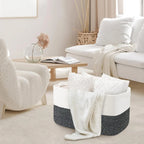 Extra Large Cotton Rope Storage Basket with Handles