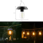 Solar Hanging Lights with Warm LED Filament B