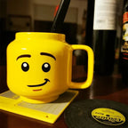 Ceramic Character Face Mug with Cute Expression