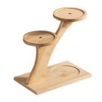 Bamboo Table Shelf with Multi-Level Display Area