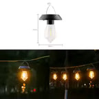 Solar Hanging Lights with Warm LED Filament C