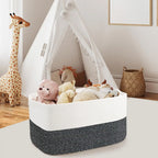Extra Large Cotton Rope Storage Basket with Handles