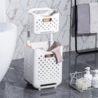 2-Tier Rolling Storage Basket Organizer