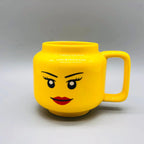 Ceramic Character Face Mug with Cute Expression C