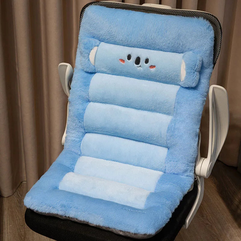 Plush Animal Back Support Cushion with Lumbar Pillow 6