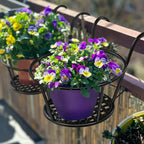 Hanging Balcony Pot Holders with Hooks – Set of 3 Set of 3