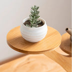 Bamboo Table Shelf with Multi-Level Display Area