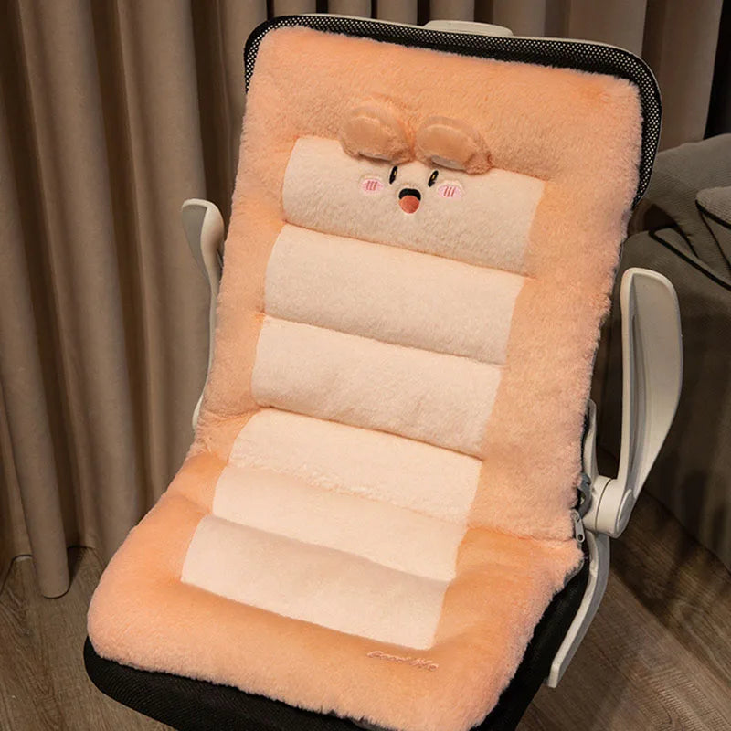Plush Animal Back Support Cushion with Lumbar Pillow 4