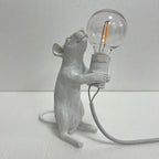 Mouse Table Lamp with Edison Bulb