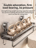 Suction Cup Bathroom Shelf – No Drill Wall Mounting in 3 Sizes