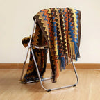 Bohemian Throw Blanket with Tassels