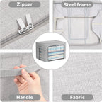 Linen Storage Boxes with Clear Windows – Stackable & Foldable