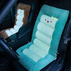 Plush Animal Back Support Cushion with Lumbar Pillow