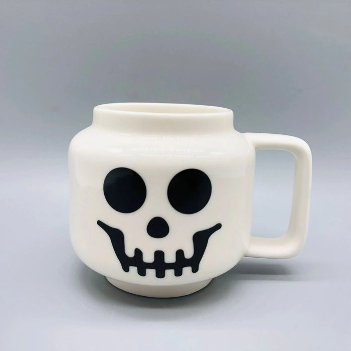 Ceramic Character Face Mug with Cute Expression E