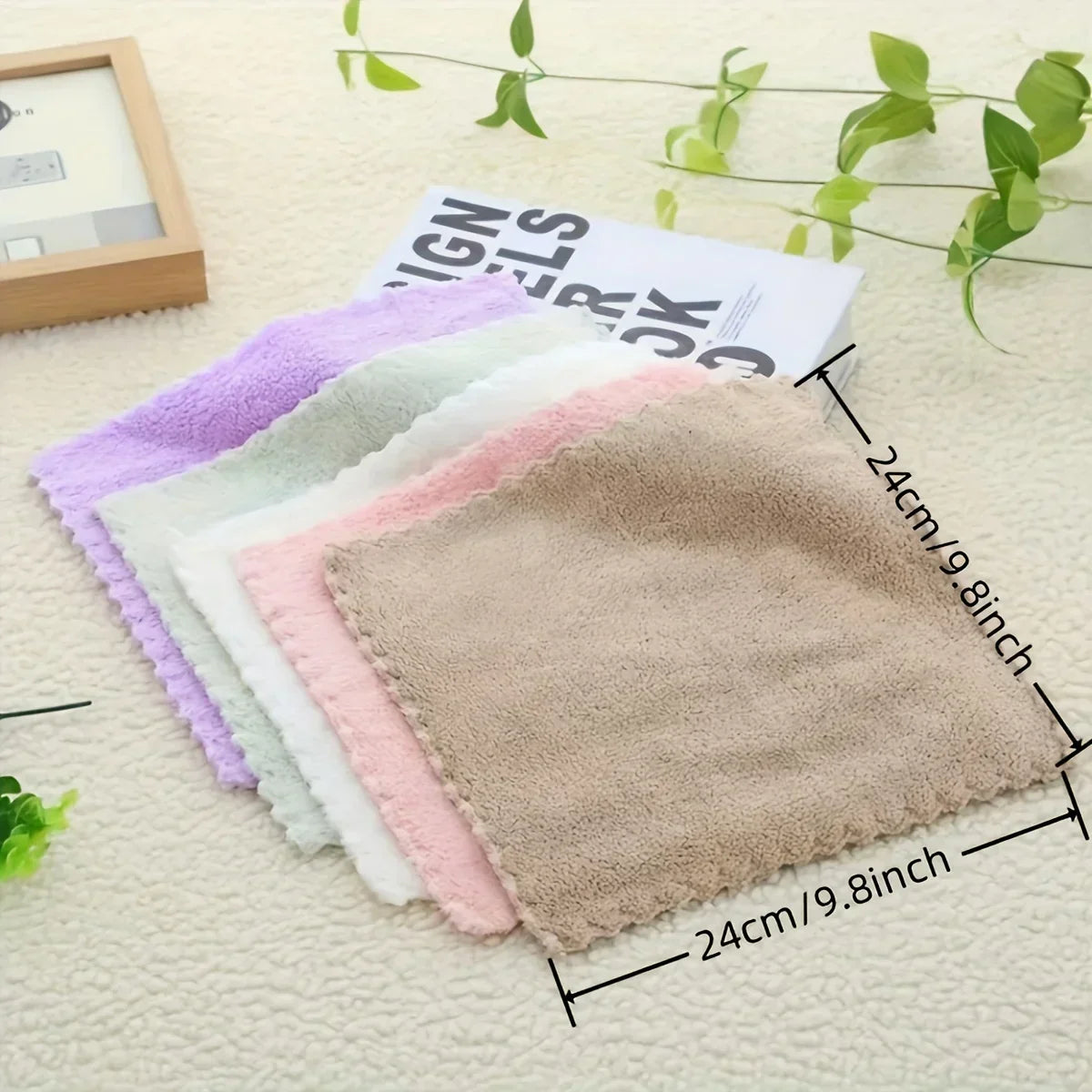 Microfiber Washcloths Set of 20 - Fast Drying & Compact