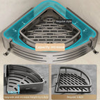 Shower Shelf 2-Piece Set – Drill-Free Wall Mount with Hooks