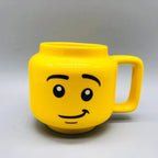 Ceramic Character Face Mug with Cute Expression A