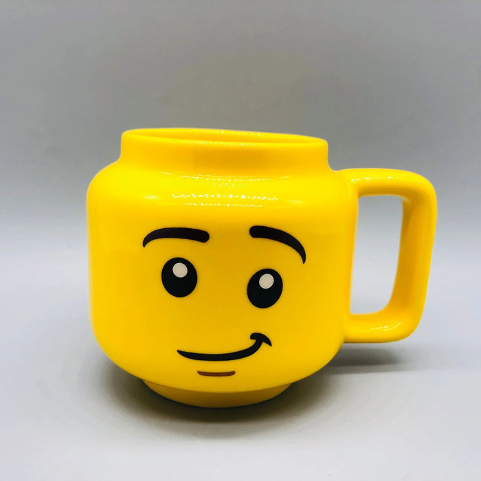 Ceramic Character Face Mug with Cute Expression A
