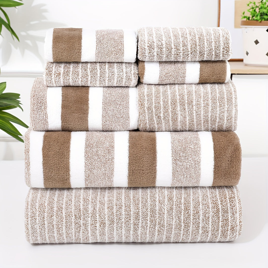 Ultra Soft Towel Set – Quick Dry Coral Fleece,