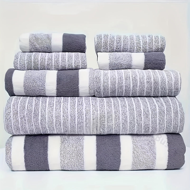 Ultra Soft Towel Set – Quick Dry Coral Fleece,