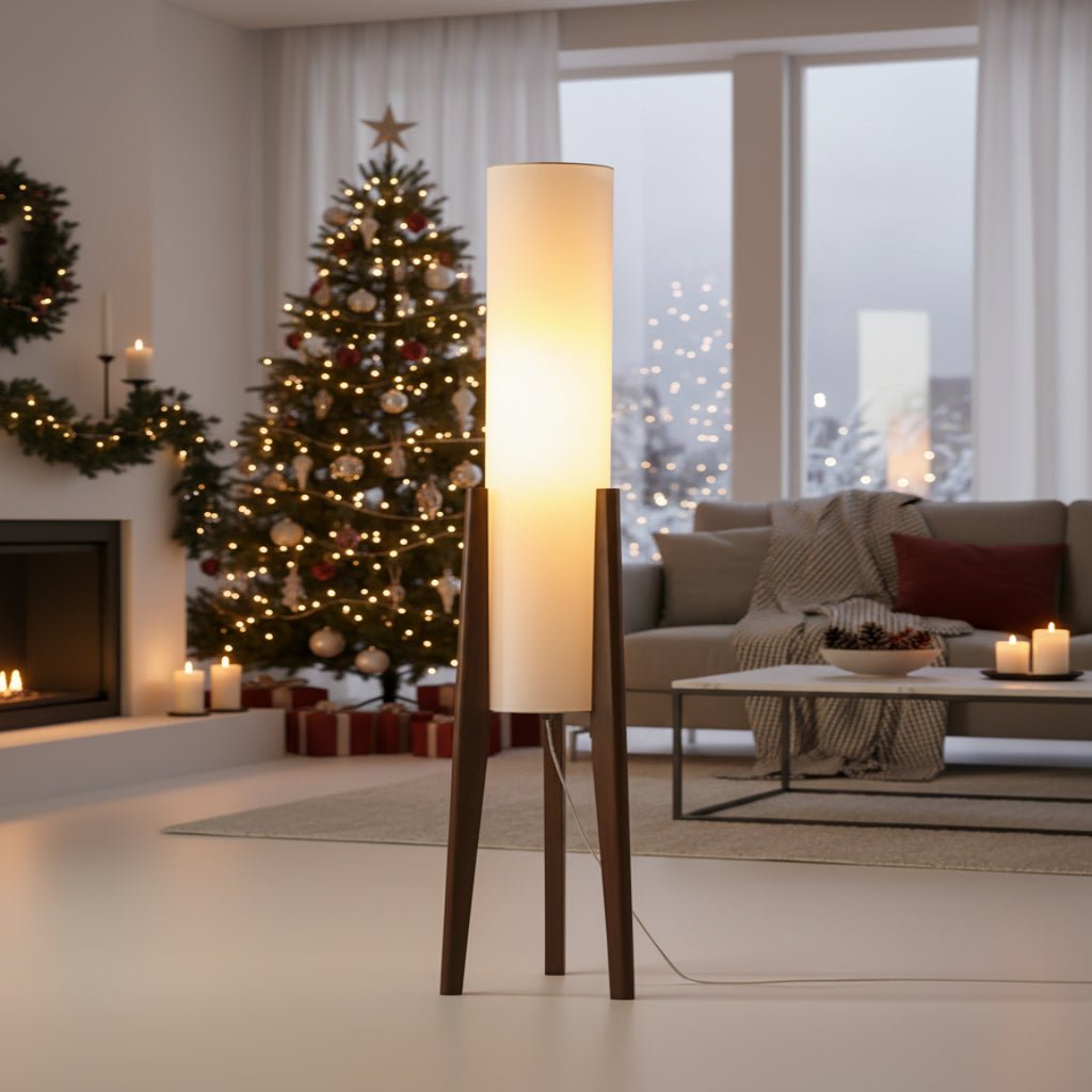 Scandinavian Floor Lamp with Dimmable LED Lighting