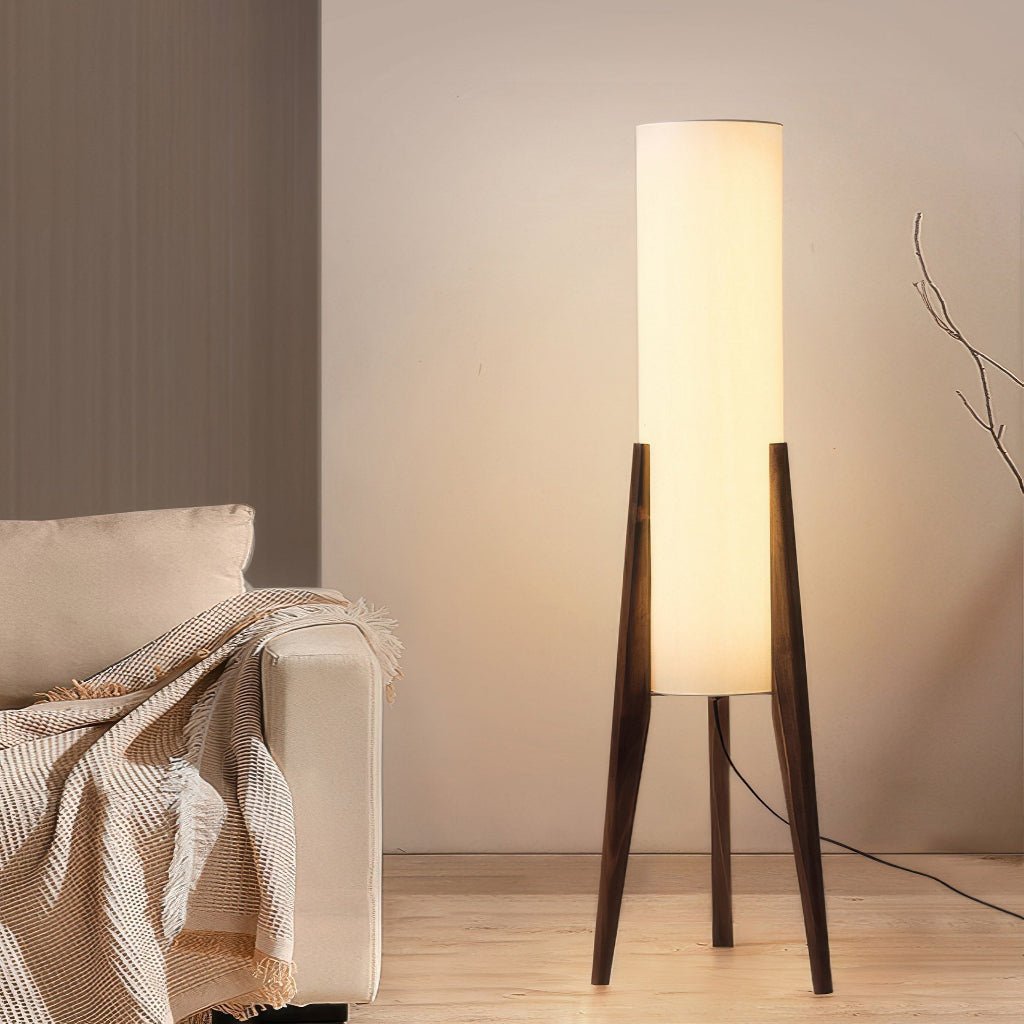 Scandinavian Floor Lamp with Dimmable LED Lighting